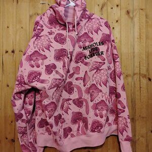 Men's Pink XXL Psychedelic Camo Assholes Live Forever Hoodie Pants Listed Too!